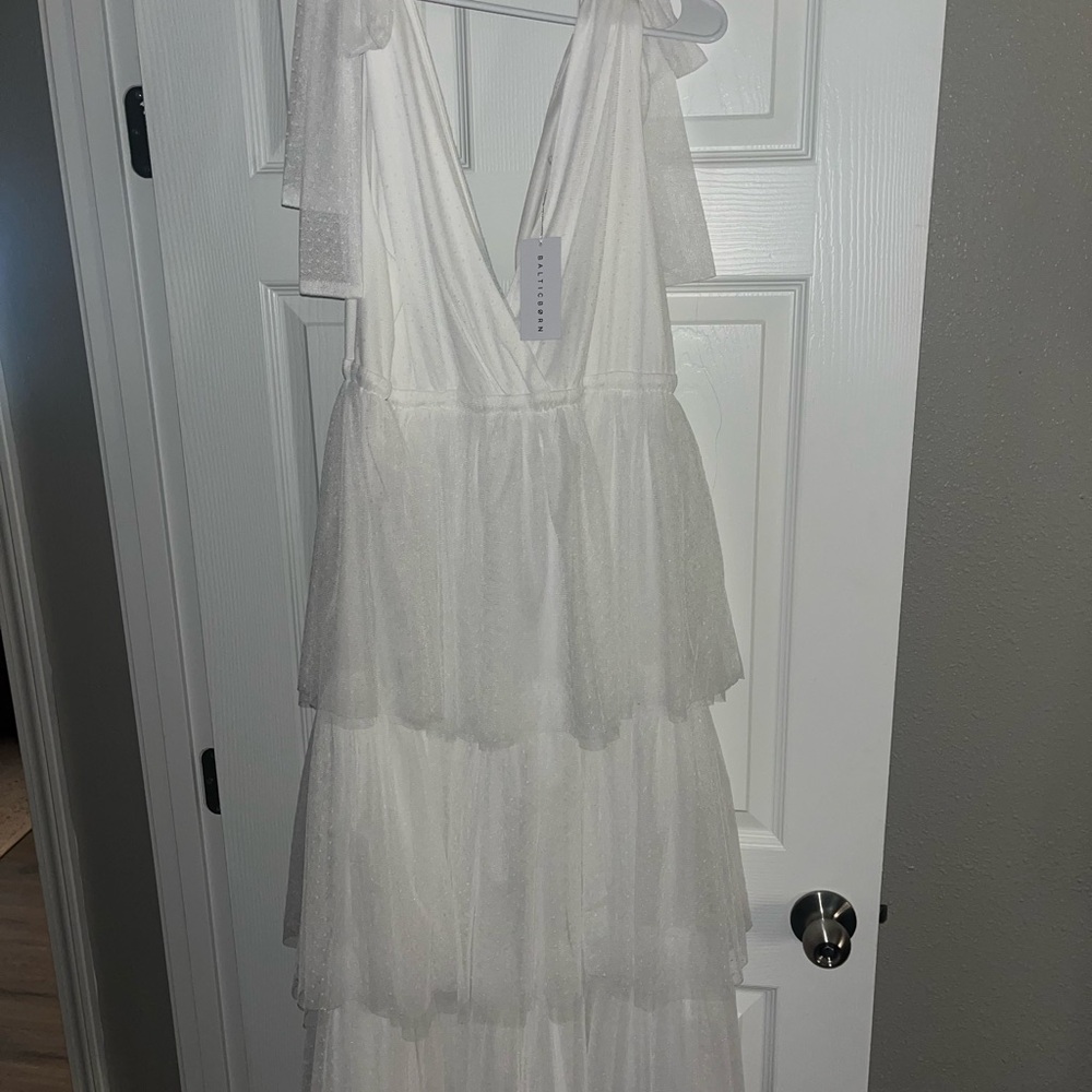 Baltic Born White Midi Dress